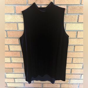 Velvet Tahari Dark Blue Sleeveless Shirt Women’s